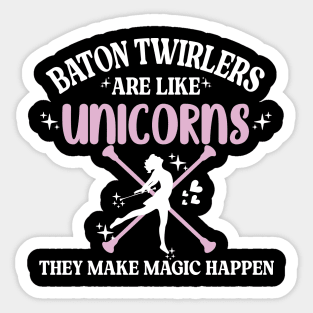 baton twirling - fun gift for baton twirler Sticker